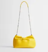 Dior Bow Small Agneau Cuir D'Agneau Buttercup