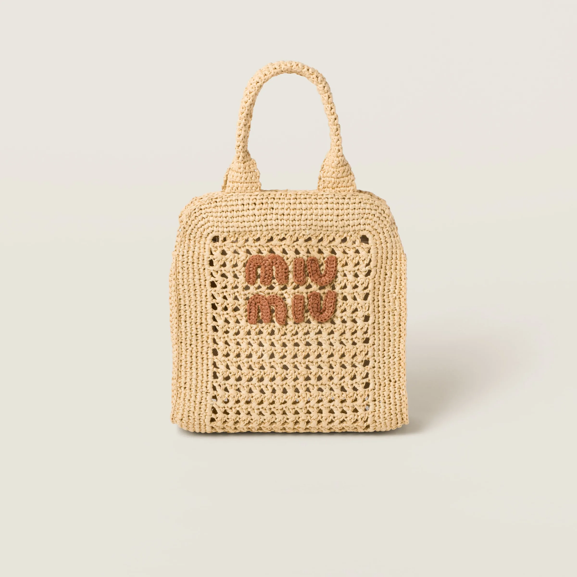 Raffia Tote — Taupe
