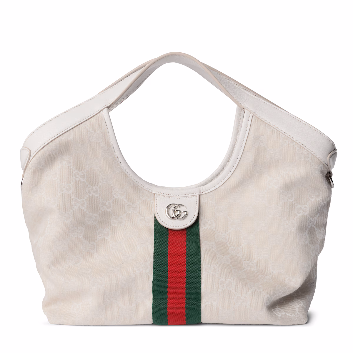 Cabas Gucci Giglio petit format — toile GG ivoire