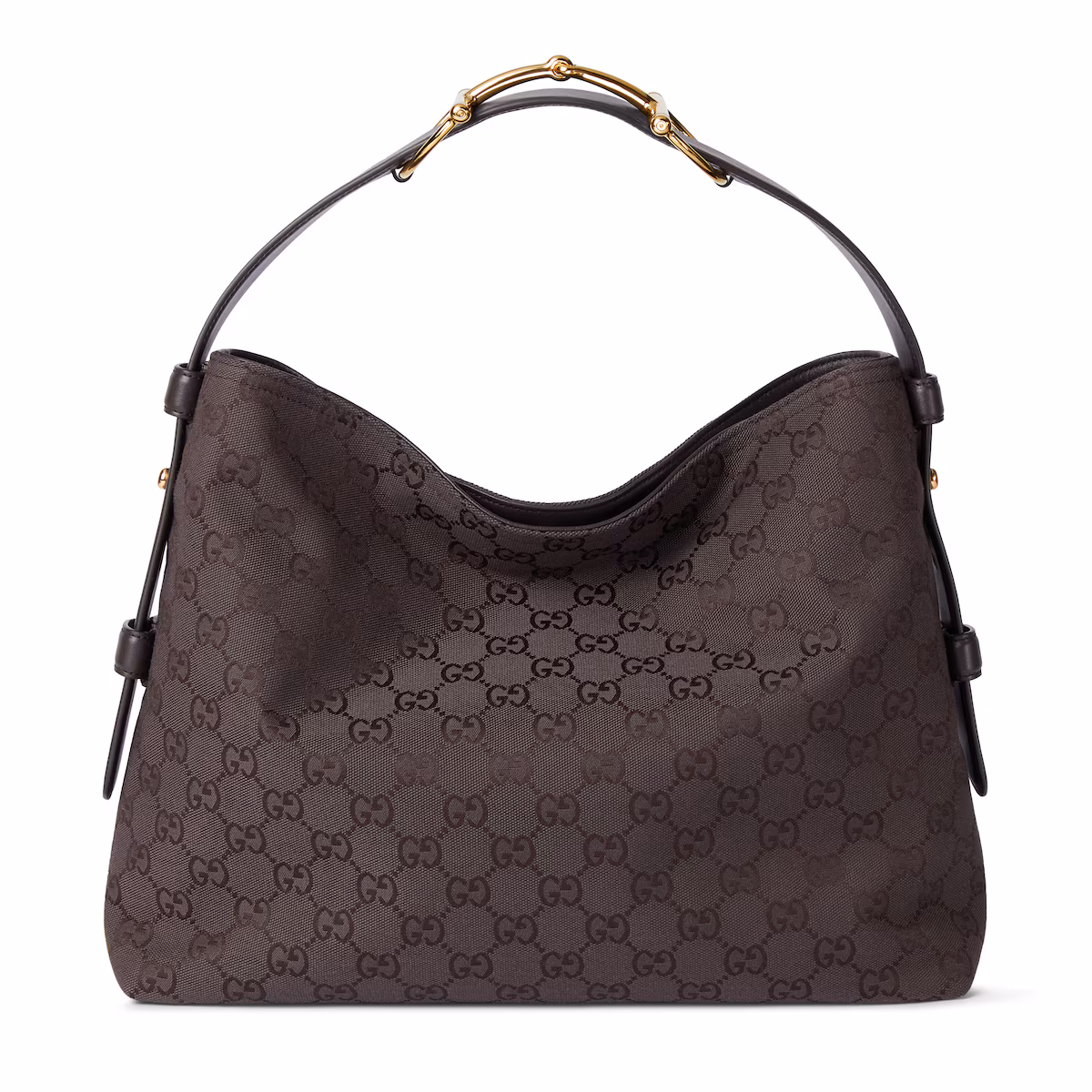 Cabas Gucci Beatrix moyen format — Toile GG marron et marron foncé