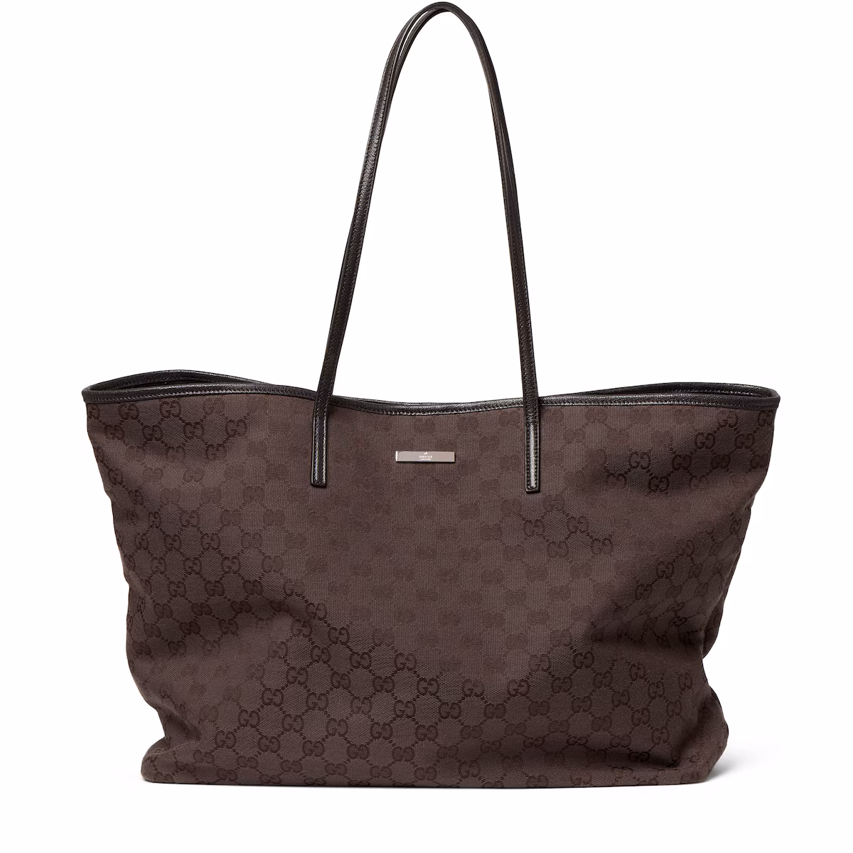 Cabas Gucci Tribeca grand format — toile GG marron foncé
