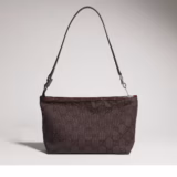 Pochette petit format avec dragonne et plaque Gucci