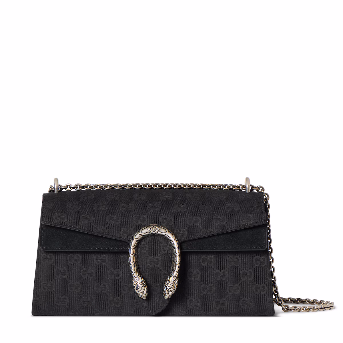 Sac à épaule Dionysus moyen format — toile GG noire