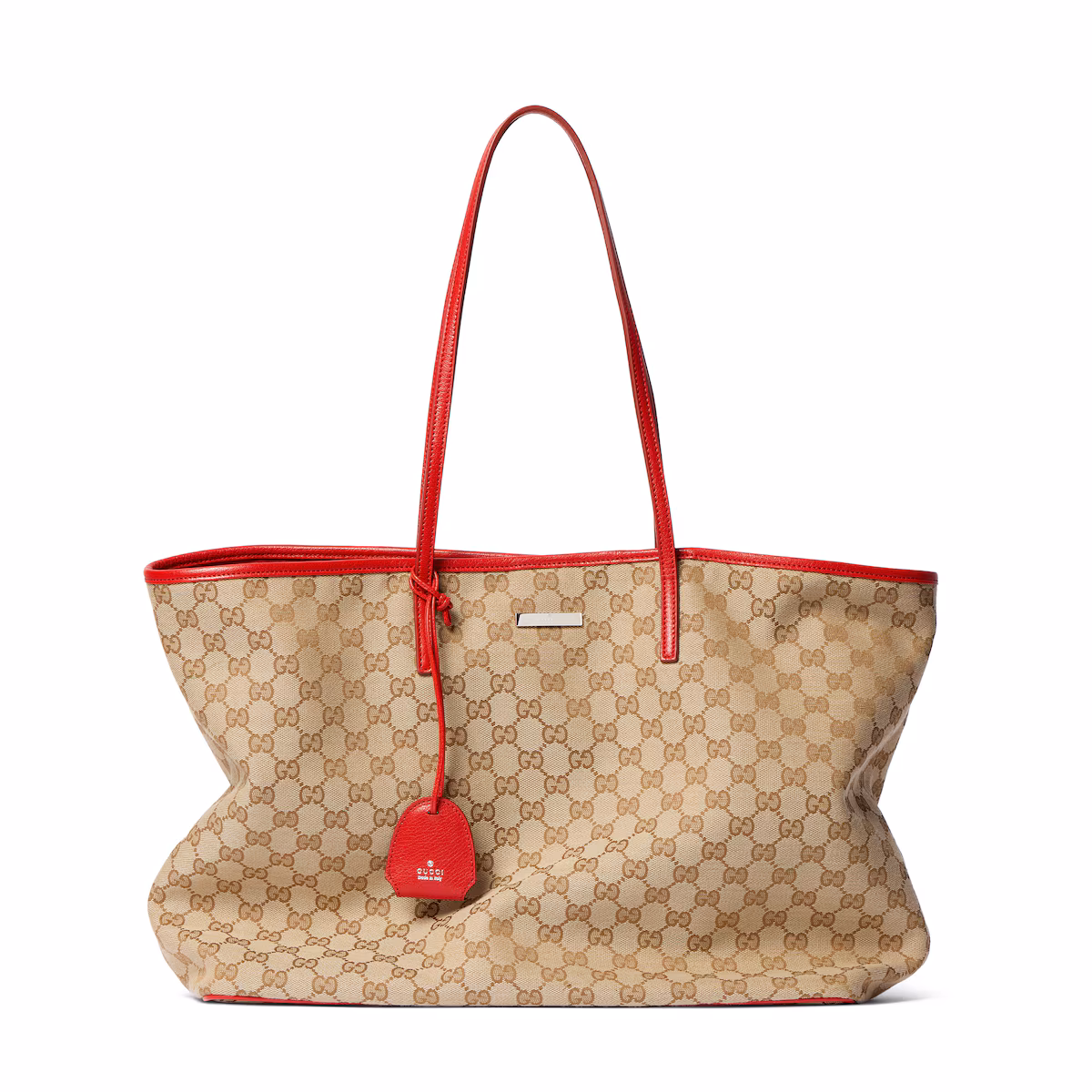 Cabas Gucci Tribeca grand format — toile GG sable et marron