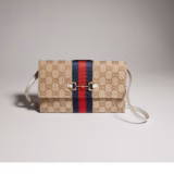 Portefeuille Gucci Horsebit Web avec bandoulière