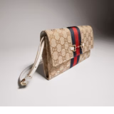 Portefeuille Gucci Horsebit Web avec bandoulière
