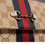 Portefeuille Gucci Horsebit Web avec bandoulière