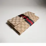 Portefeuille Gucci Horsebit Web avec bandoulière