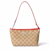 Pochette petit format avec dragonne et plaque Gucci