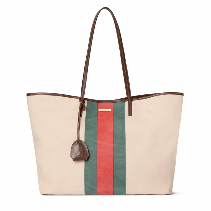 Cabas grand format Gucci Tribeca avec breloque