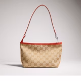 Pochette petit format avec dragonne et plaque Gucci