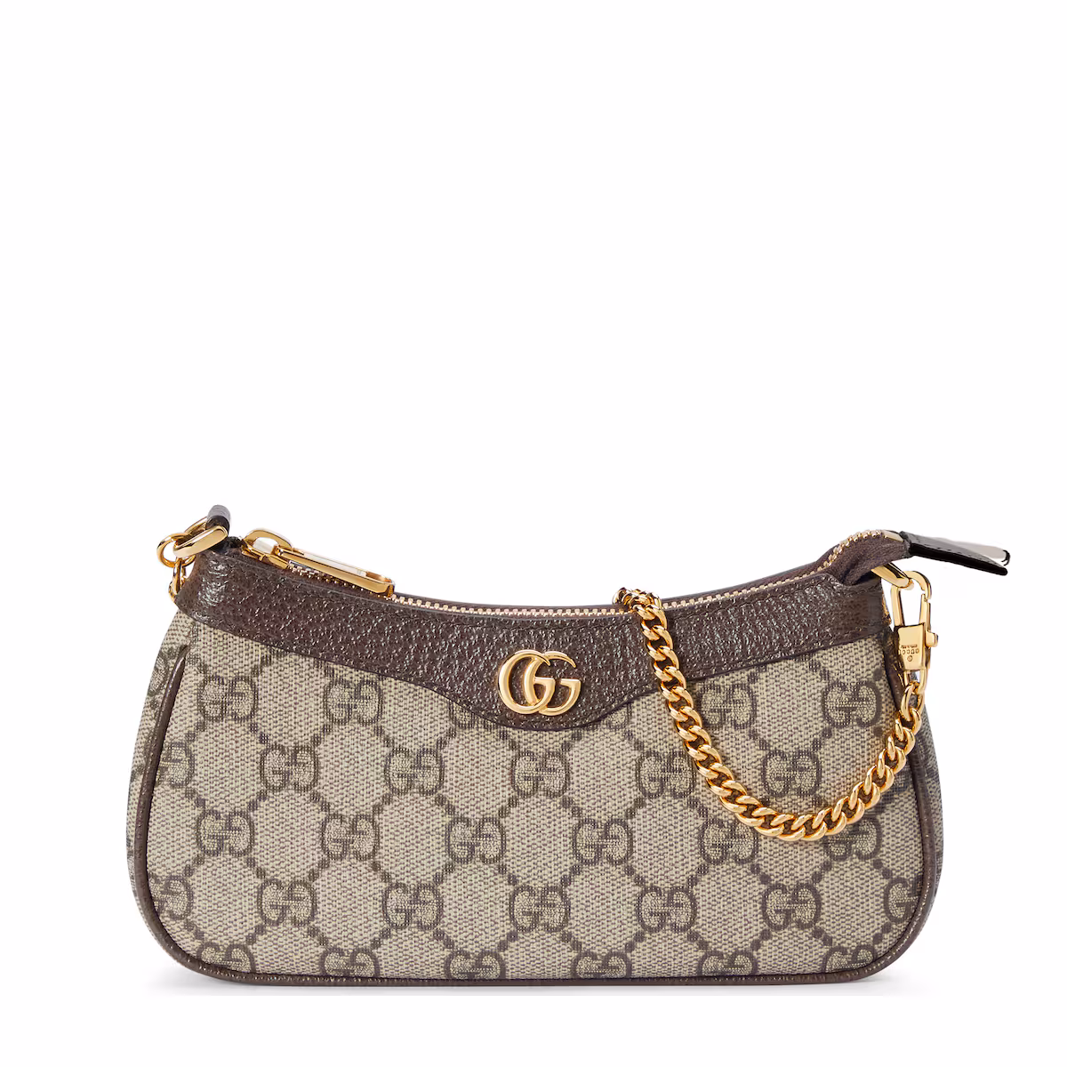 Sac Ophidia mini format — toile Supreme coloris beige et ébène