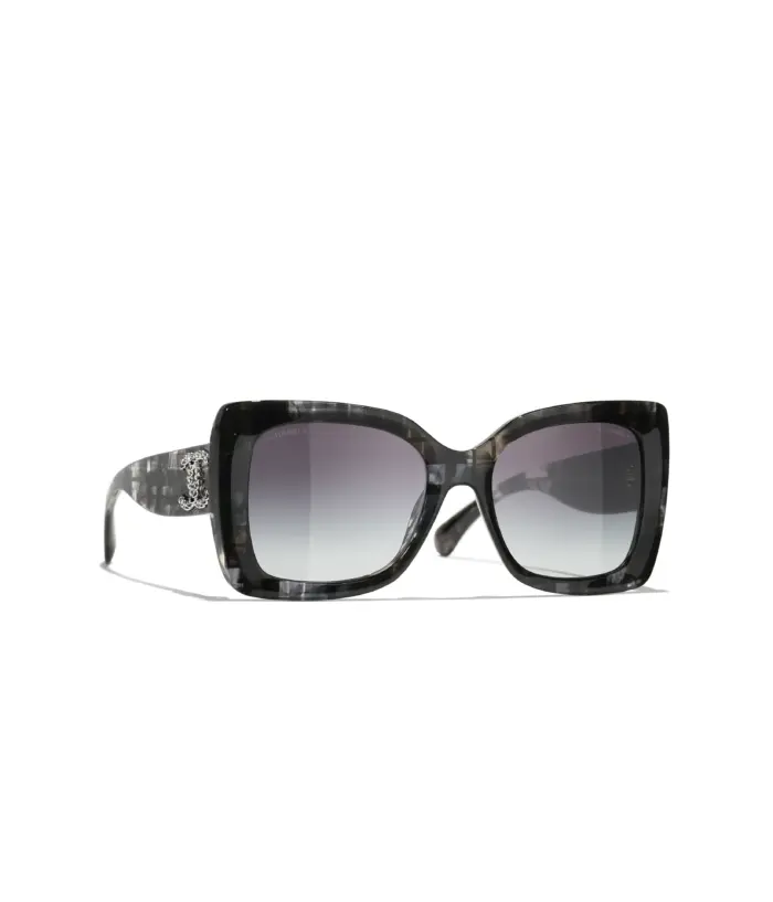 Carrées Tweed noir
