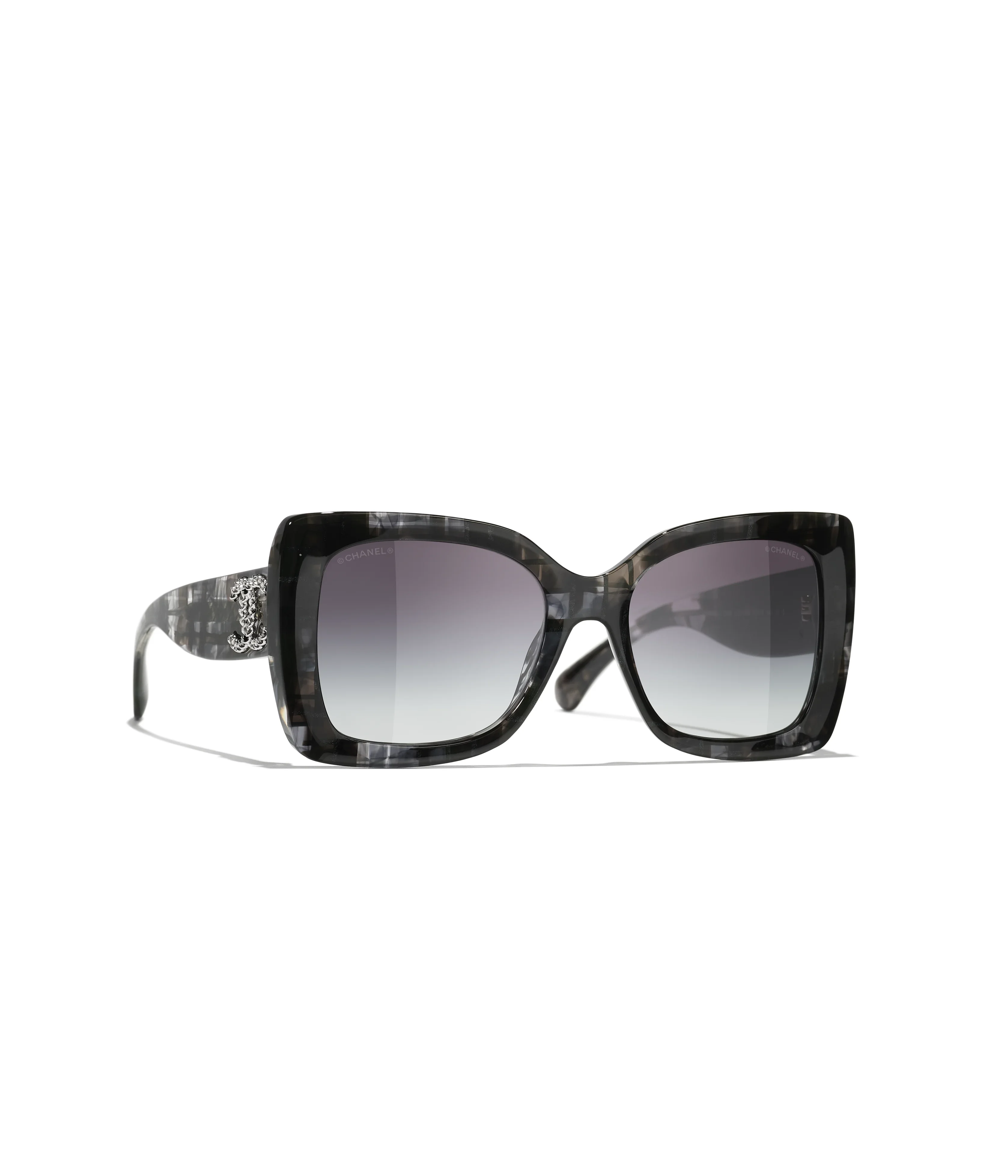 Carrées Tweed noir — Tweed noir