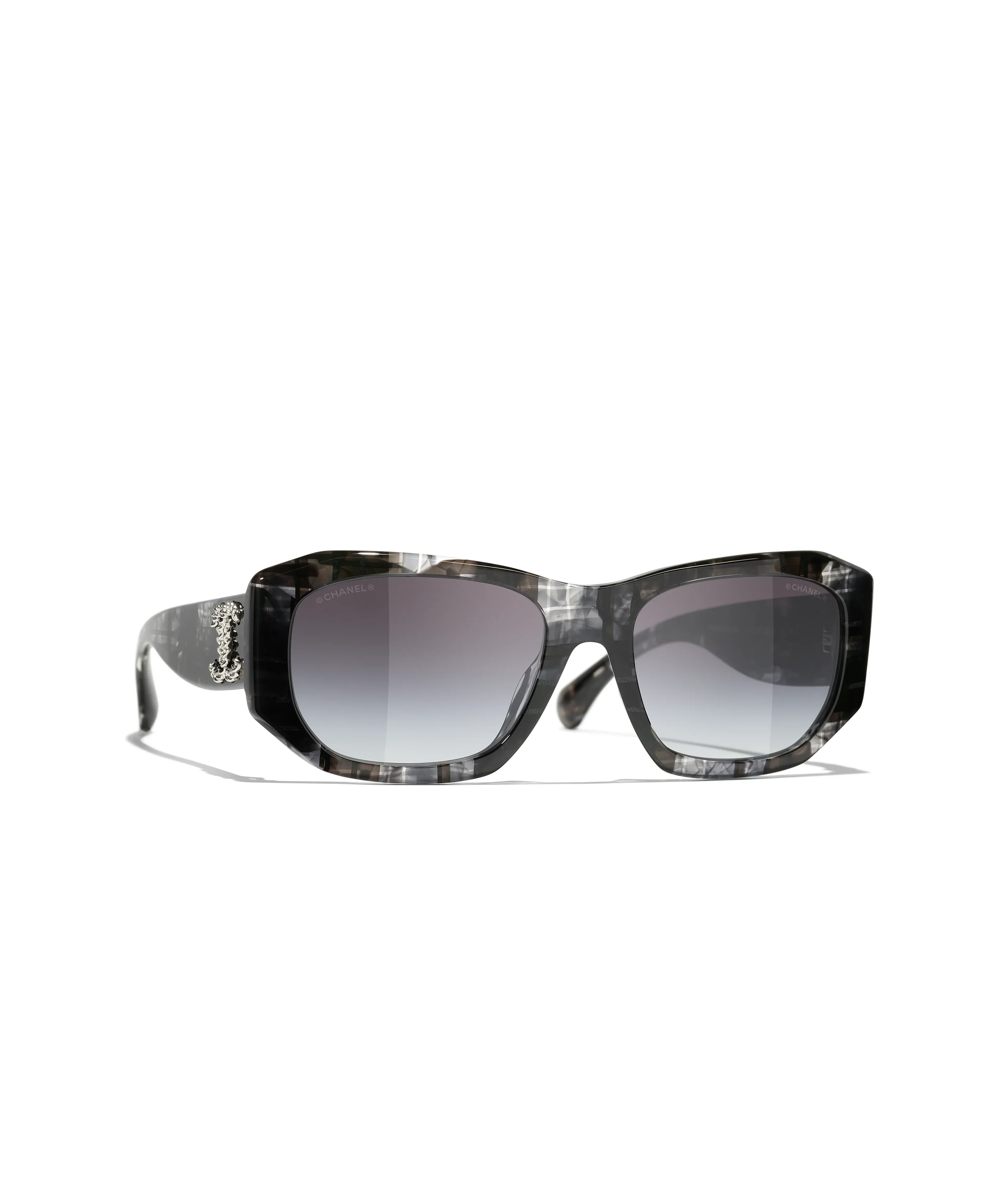 Rectangles Tweed noir — Tweed noir