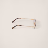 Miu Logo Verre Transparent Blue Ray