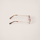 Miu Logo Verres Dégradés Roses