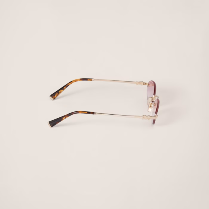Miu Logo Verres Dégradés Roses