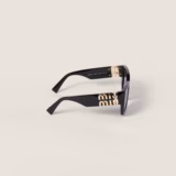 Miu Glimpse Verres Ombrés Gris Fumé
