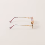 Miu Logo Verres Ombrés Rose Bégonia