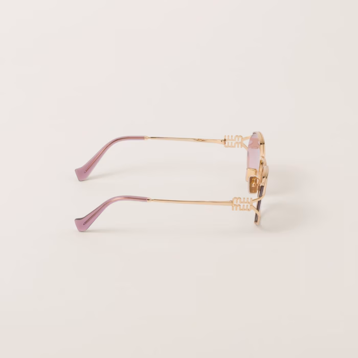 Miu Logo Verres Ombrés Rose Bégonia