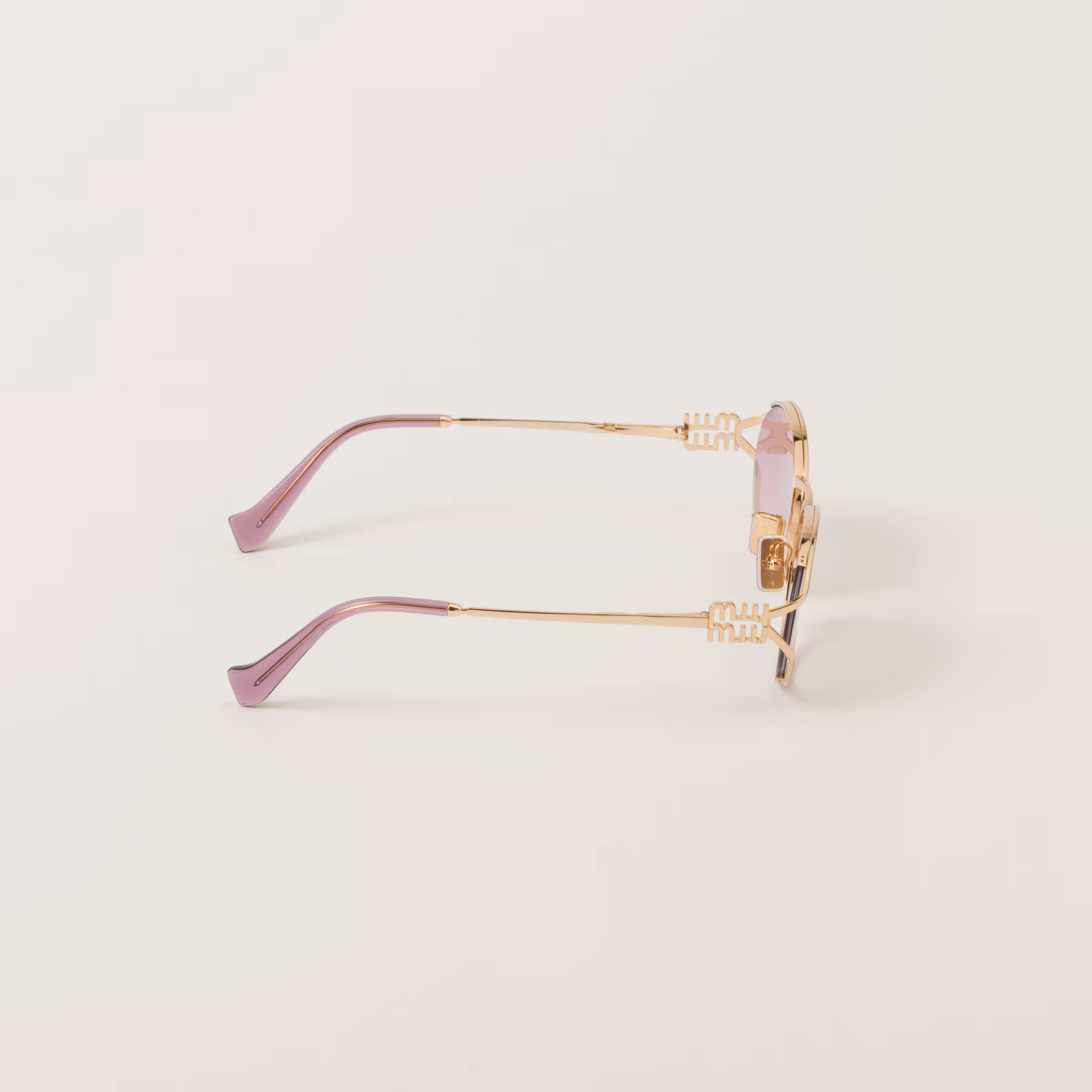 Miu Logo Verres Ombrés Rose Bégonia — Verres Ombrés Rose Bégonia