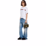 Sac à main Padlock petit format en cuir python