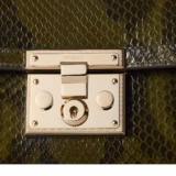 Sac à main Padlock petit format en cuir python