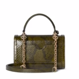 Sac à main Padlock petit format en cuir python